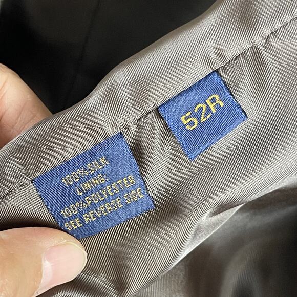 Circle S 100% Silk Tweed Western Blazer Sport Coat Mens 52R Tan Rodeo Cowboy - Picture 6 of 16